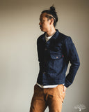Iron Heart IHJ-140-IG - 19oz Selvedge Denim Type I Jacket - Indigo/Grey