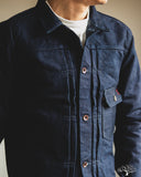 Iron Heart IHJ-140-IG - 19oz Selvedge Denim Type I Jacket - Indigo/Grey