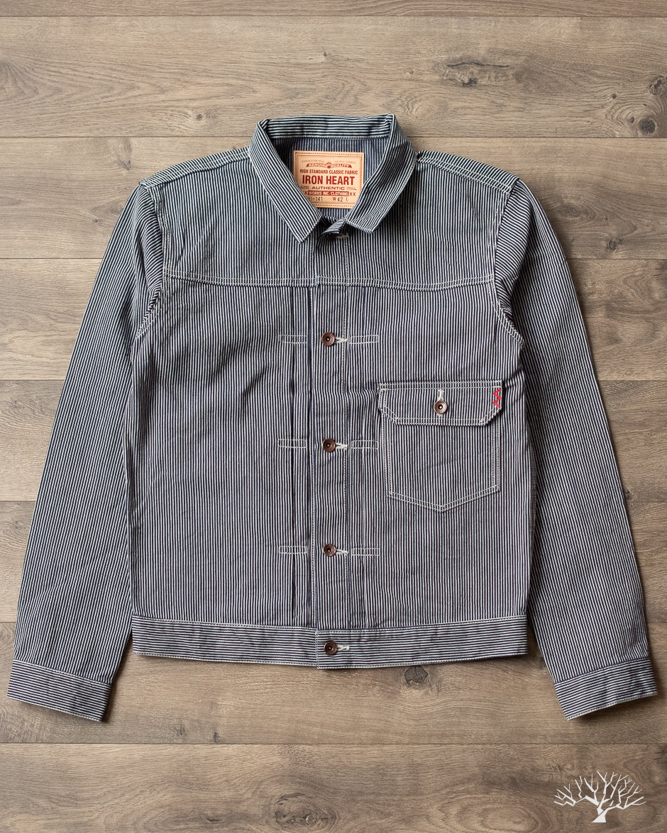 Iron Heart - IHJ-141-IND - 10.5oz Narrow Stripe Hickory Type I