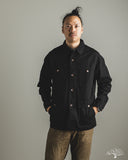 Iron Heart IHJ-148-BLK - 10oz Kurashikizome Organic Cotton Duck Chore Jacket - Black