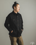 Iron Heart IHJ-148-BLK - 10oz Kurashikizome Organic Cotton Duck Chore Jacket - Black