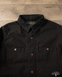 Iron Heart IHJ-148-BLK - 10oz Kurashikizome Organic Cotton Duck Chore Jacket - Black