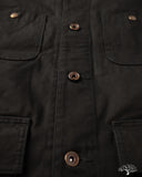 Iron Heart IHJ-148-BLK - 10oz Kurashikizome Organic Cotton Duck Chore Jacket - Black