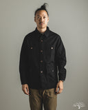 Iron Heart IHJ-148-BLK - 10oz Kurashikizome Organic Cotton Duck Chore Jacket - Black