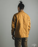 Iron Heart IHJ-148-BRN - 10oz Kurashikizome Organic Cotton Duck Chore Jacket - Brown