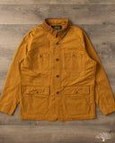 Iron Heart IHJ-148-BRN - 10oz Kurashikizome Organic Cotton Duck Chore Jacket - Brown