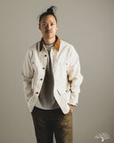 Iron Heart IHJ-148-IVO - 10oz Kurashikizome Organic Cotton Duck Chore Jacket - Ivory