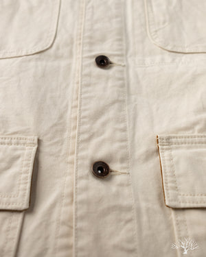 MARKAWARE コットンジャケット アイボリー Iron Heart - IHJ-148-IVO - 10oz Kurashikizome Organic Cotton Duck