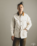 Iron Heart IHJ-148-IVO - 10oz Kurashikizome Organic Cotton Duck Chore Jacket - Ivory