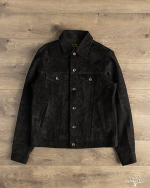 Iron Heart IHJ-155-BLK Horsehide Suede Modified Type III Jacket - Black