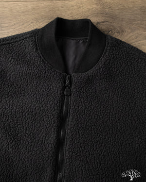 Iron Heart - IHJ-157-BLK - Reversible Fleece Jacket - Black