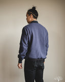Iron Heart IHJ-157-NAV - Reversible Fleece Jacket - Navy