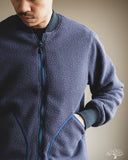 Iron Heart IHJ-157-NAV - Reversible Fleece Jacket - Navy