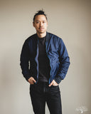 Iron Heart IHJ-157-NAV - Reversible Fleece Jacket - Navy