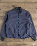 Iron Heart IHJ-157-NAV - Reversible Fleece Jacket - Navy