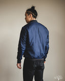 Iron Heart IHJ-157-NAV - Reversible Fleece Jacket - Navy