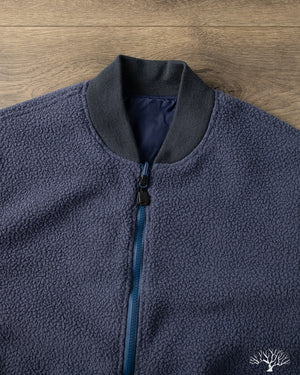 Iron Heart - IHJ-157-NAV - Reversible Fleece Jacket - Navy