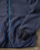 Iron Heart IHJ-157-NAV - Reversible Fleece Jacket - Navy