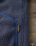 Iron Heart IHJ-157-NAV - Reversible Fleece Jacket - Navy