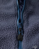 Iron Heart IHJ-157-NAV - Reversible Fleece Jacket - Navy
