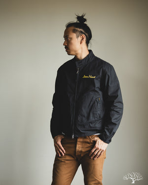 Iron Heart - IHJ-165-BLK - 6.2oz Serge Drizzler Jacket - Black