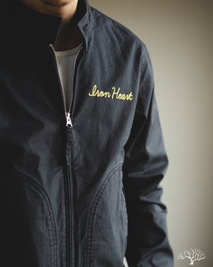 Iron Heart - IHJ-165-BLK - 6.2oz Serge Drizzler Jacket - Black