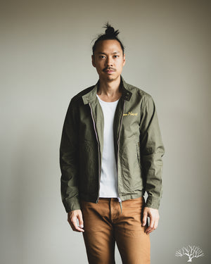Iron Heart - IHJ-165-ODG - 6.2oz Serge Drizzler Jacket - Olive