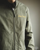 Iron Heart IHJ-165-ODG - 6.2oz Serge Drizzler Jacket - Olive Drab Green