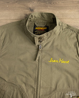 Iron Heart - IHJ-165-ODG - 6.2oz Serge Drizzler Jacket - Olive