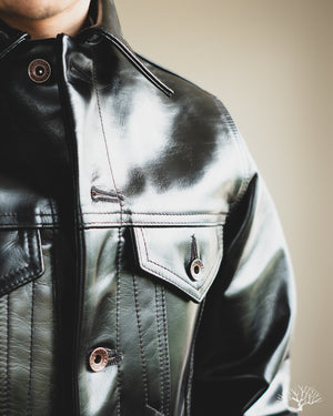 japanese motorcycle gear Iron Heart - IHJ-64-BLK - Japanese Horsehide Modified Type III Jacket