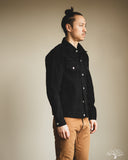 Iron Heart IHJ-86-BLK - 14oz Selvedge Denim Modified Type III Jacket - Black/Black