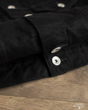 Iron Heart IHJ-86-BLK - 14oz Selvedge Denim Modified Type III Jacket - Black/Black