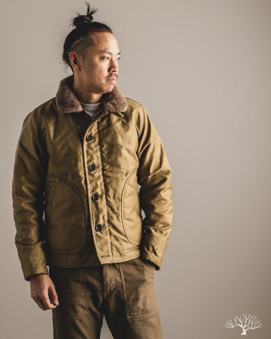 Iron Heart IHM-35-KHA - Whipcord N1 Deck Jacket - Khaki