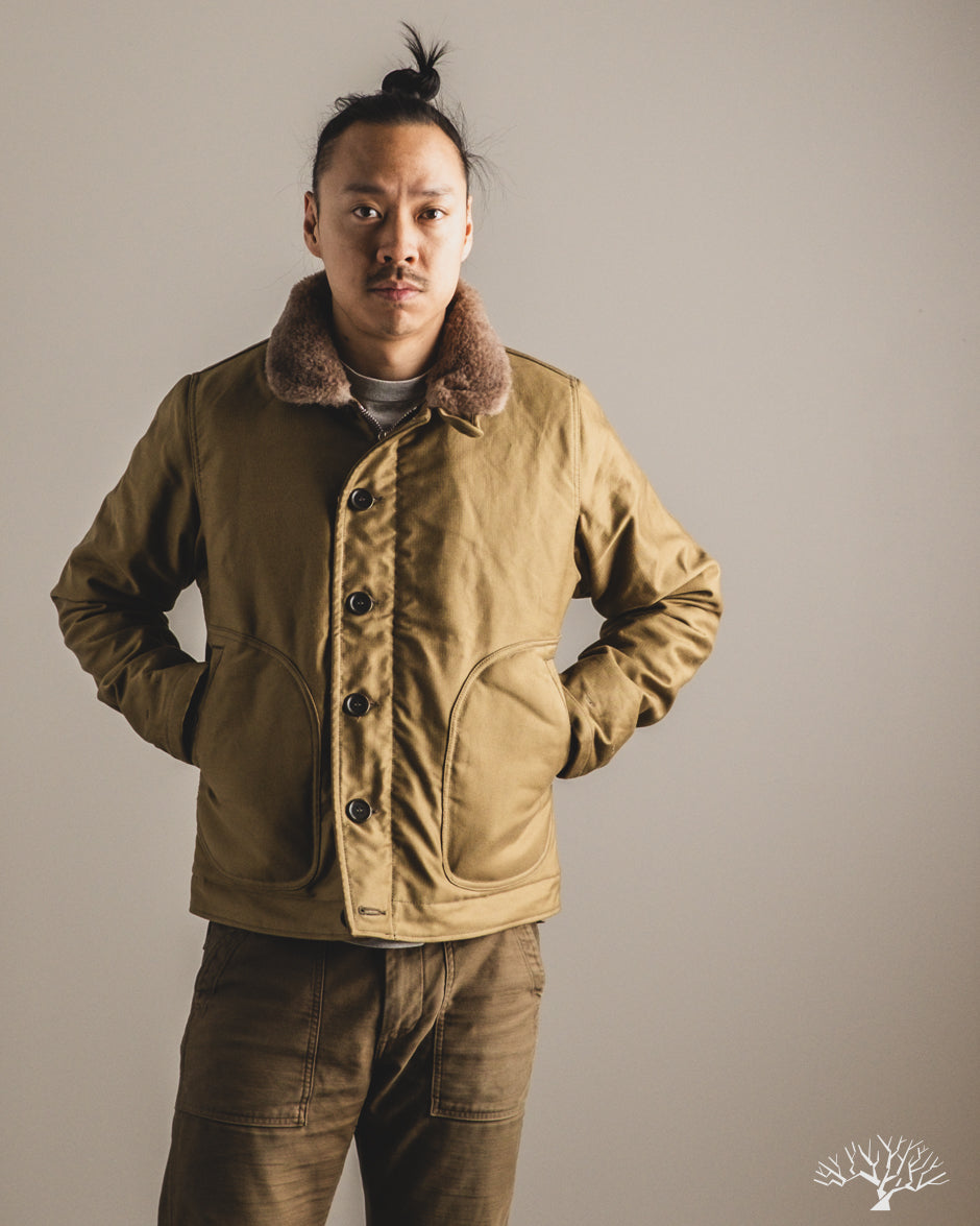 Iron Heart IHM-35-KHA - Whipcord N1 Deck Jacket - Khaki