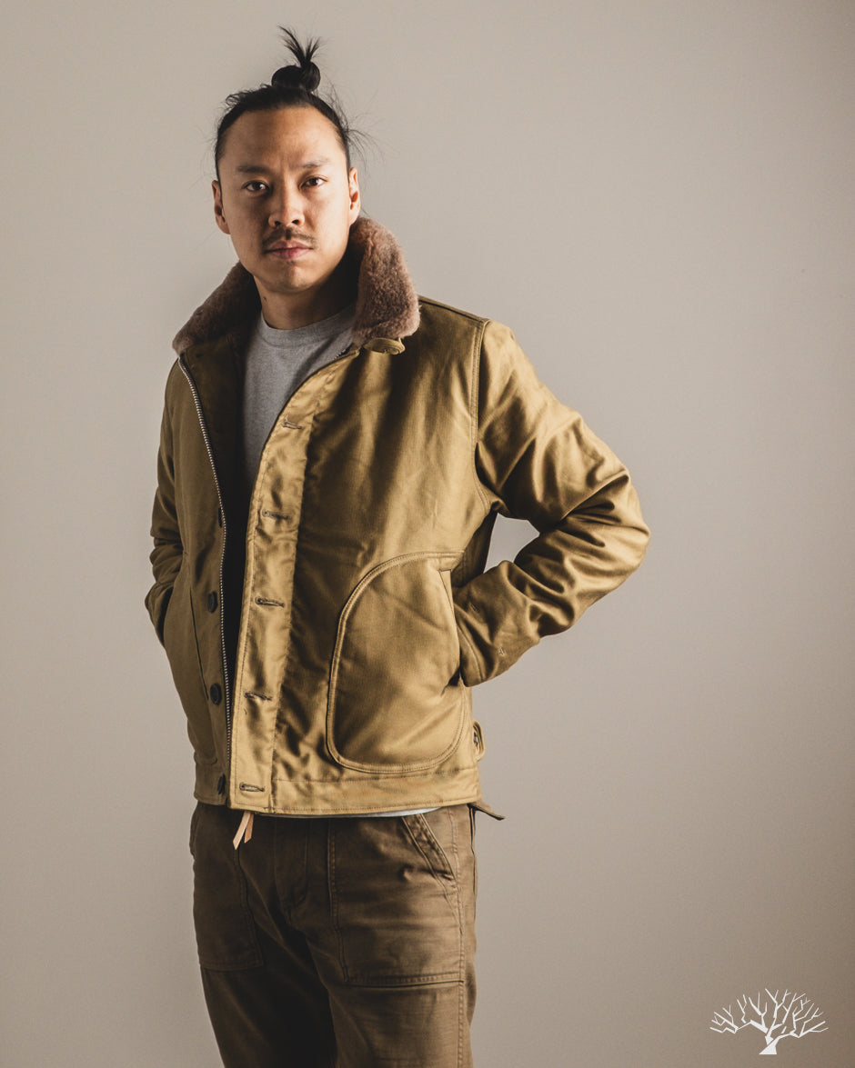 Iron Heart IHM-35-KHA - Whipcord N1 Deck Jacket - Khaki