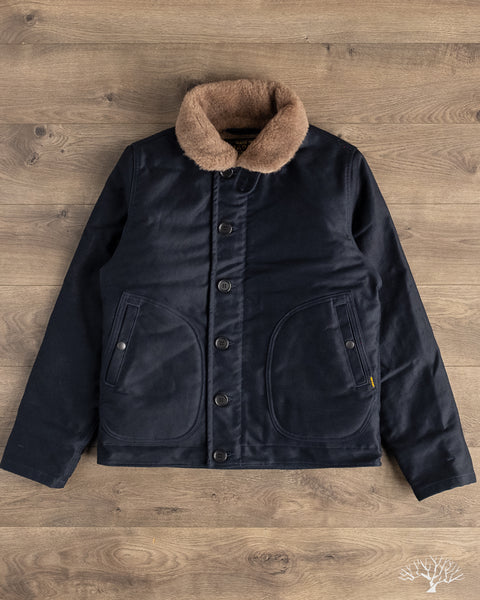 IRON HEART ネイビー ジャケット M Iron Heart - IHM-35-NAV - Whipcord N1 Deck Jacket - Navy