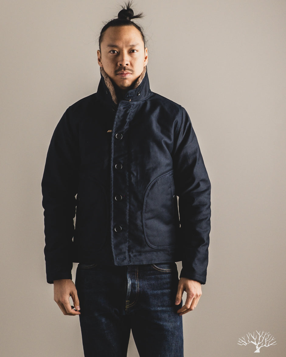 Iron Heart IHM-35-NAV - Whipcord N1 Deck Jacket - Navy