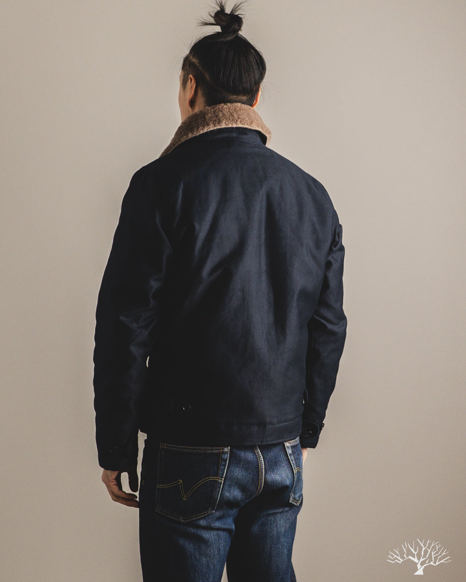 Iron Heart IHM-35-NAV - Whipcord N1 Deck Jacket - Navy