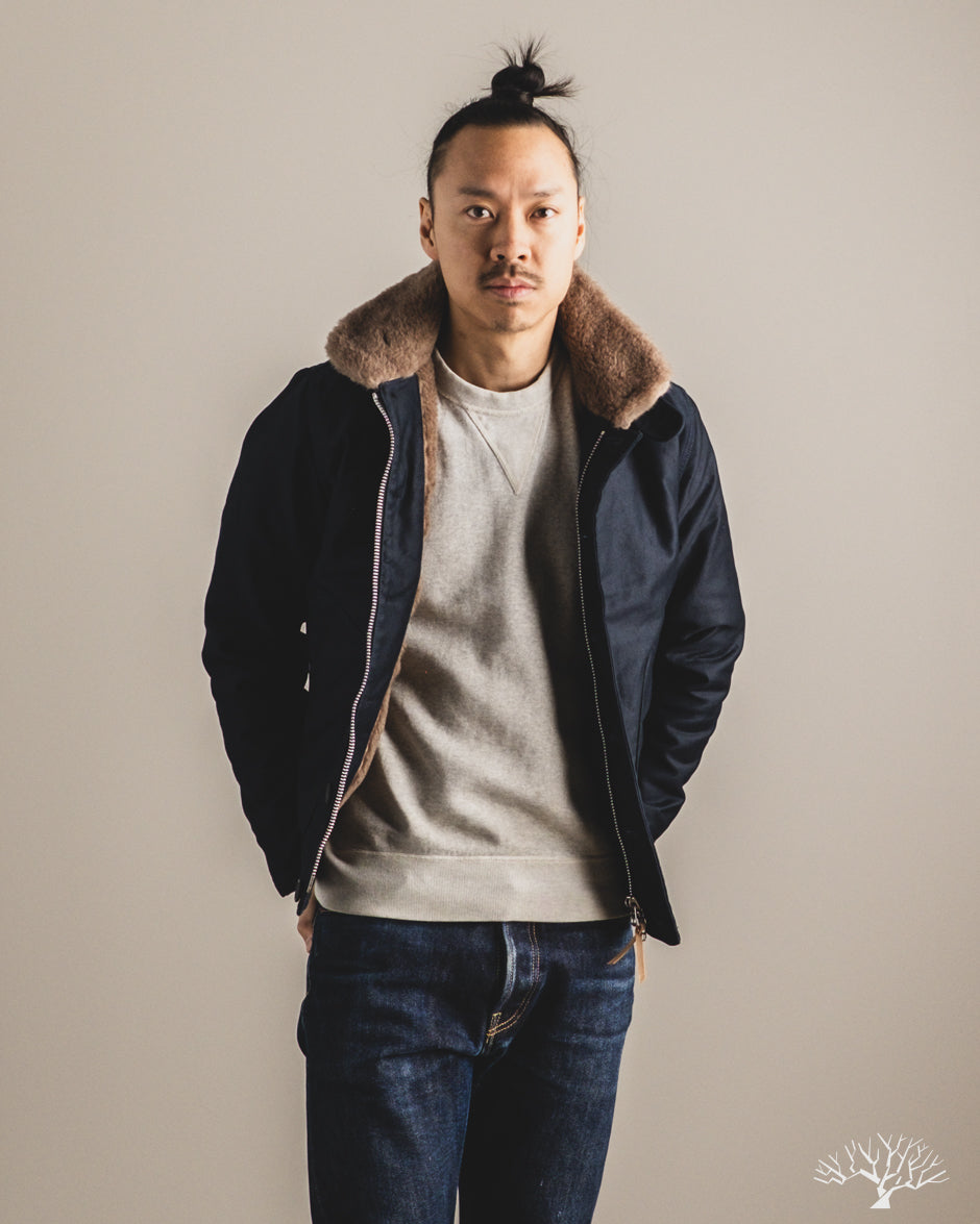 Iron Heart IHM-35-NAV - Whipcord N1 Deck Jacket - Navy