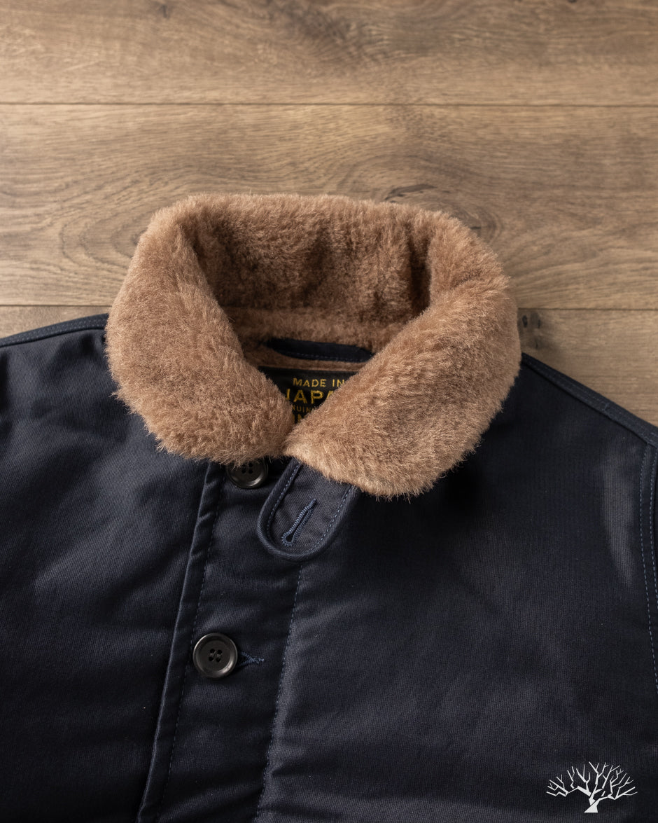 Iron Heart IHM-35-NAV - Whipcord N1 Deck Jacket - Navy