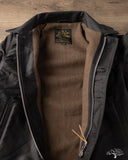 Iron Heart IHM-45-BLK - Oiled Whipcord A2 Deck Jacket - Black