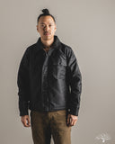 Iron Heart IHM-45-BLK - Oiled Whipcord A2 Deck Jacket - Black