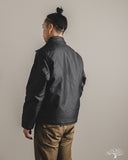 Iron Heart IHM-45-BLK - Oiled Whipcord A2 Deck Jacket - Black