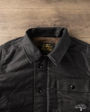 Iron Heart IHM-45-BLK - Oiled Whipcord A2 Deck Jacket - Black