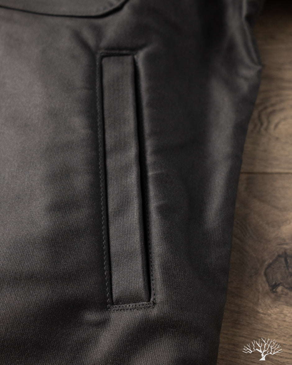 Iron Heart IHM-45-BLK - Oiled Whipcord A2 Deck Jacket - Black