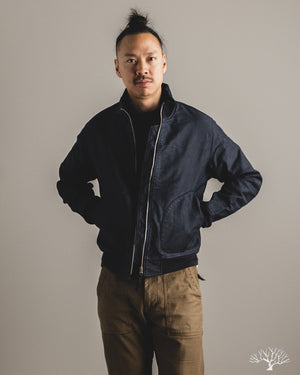 Iron Heart - IHM-47-NAV - 12oz Whipcord Tanker Jacket - Navy