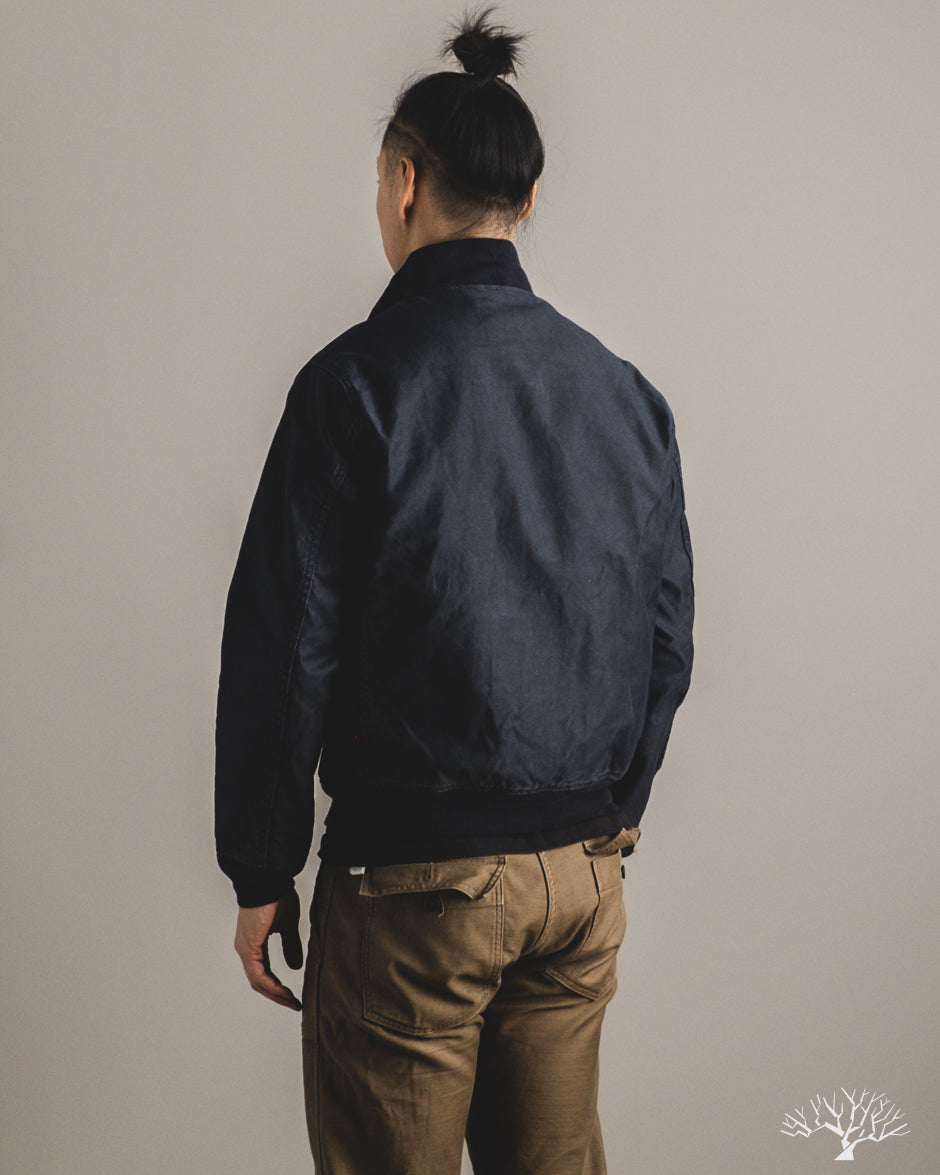 Iron Heart IHM-47-NAV - 12oz Whipcord Tanker Jacket - Navy