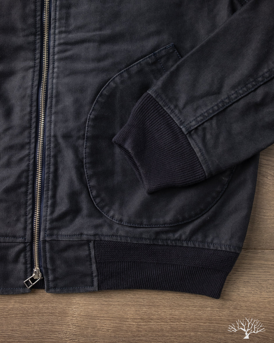 Iron Heart IHM-47-NAV - 12oz Whipcord Tanker Jacket - Navy