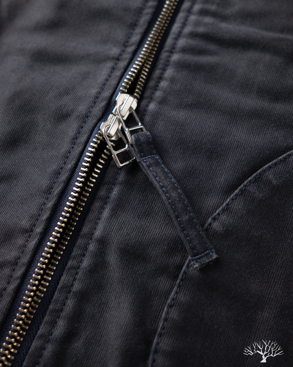 Iron Heart IHM-47-NAV - 12oz Whipcord Tanker Jacket - Navy