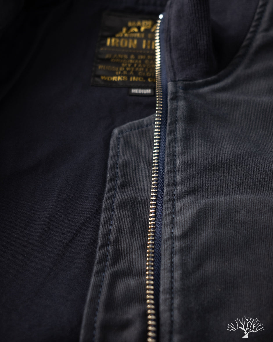 Iron Heart IHM-47-NAV - 12oz Whipcord Tanker Jacket - Navy